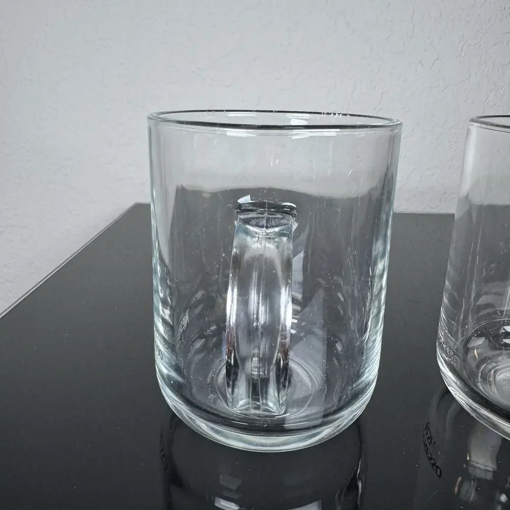 Nespresso Clear Glass Coffee Mug Set 13 fl oz Solid Color 4